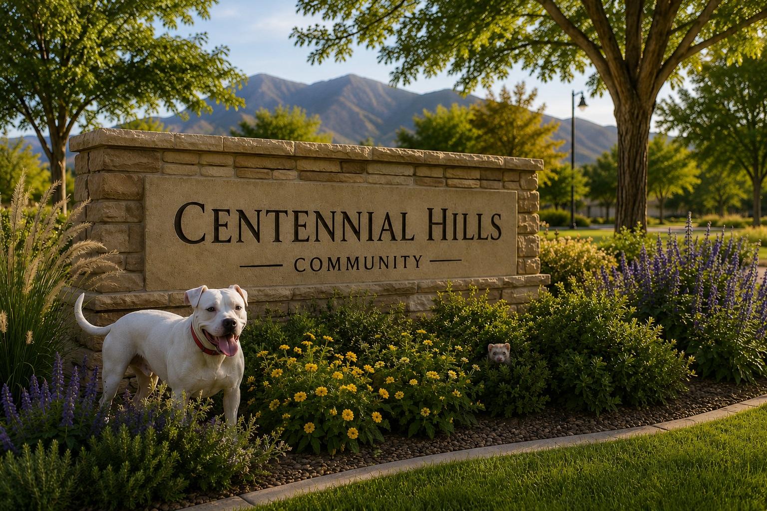 Centennial Hills community entrance in northwest Las Vegas