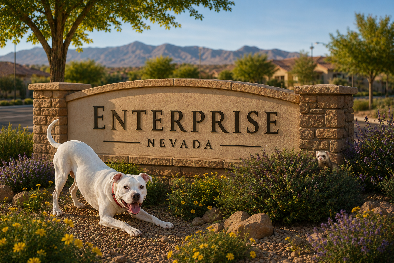 Enterprise community entrance in southwest Las Vegas