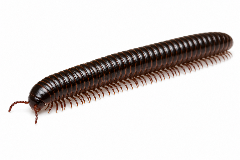Millipedes pest identification