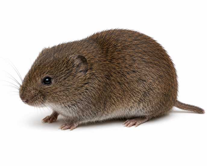 Voles pest identification
